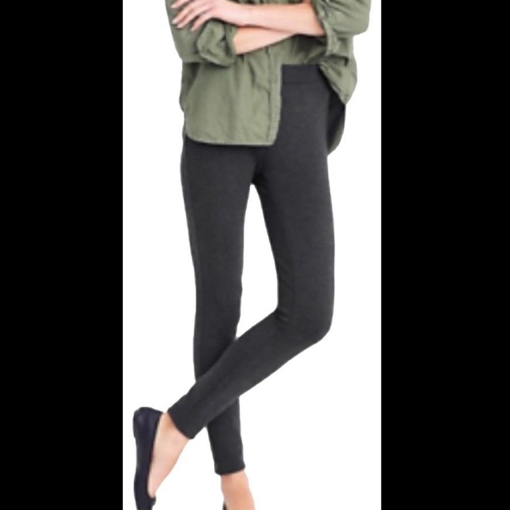 J Crew Charcoal Ponte Legging